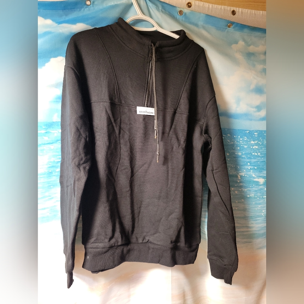RawGear NWT Black Mens Size Medium Quarter Zip Sweatshirt